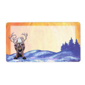 トナカイ文具 ラベル (正面)