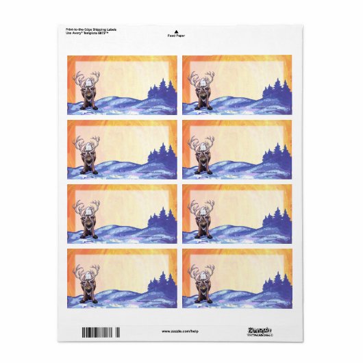 トナカイ文具 ラベル (フルシート)