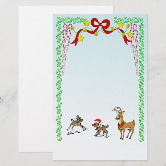 トナカイ文具 便箋 (正面/裏面)