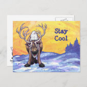 トナカイ文房具 ポストカード (正面/裏面)