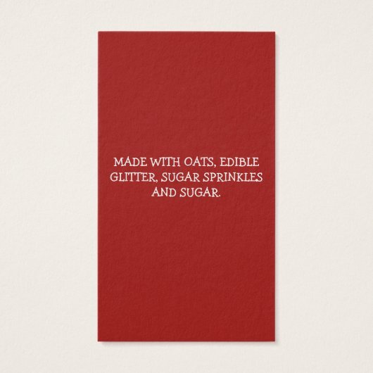 トナカイ料理カード (裏面)