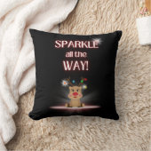 トナカイ枕を全開に輝く クッション (ブランケット)