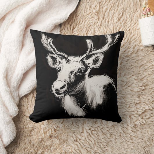 トナカイ枕 クッション (ブランケット)
