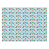 トナカイ模様のクリスマスサンタゴルフ テーブルクロス (正面(横))