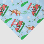 トナカイ模様のクリスマスサンタゴルフ 薄葉紙 (詳細)