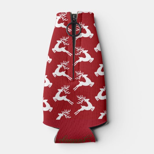 トナカイ模様クリスマス ボトルクーラー (裏面)