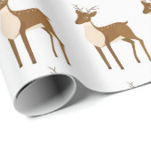 トナカイ模様 ラッピングペーパー (ロールコーナー)