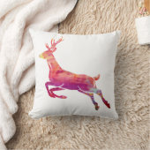 トナカイ水彩画 クッション (ブランケット)