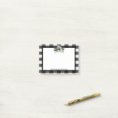 トナカイ水牛のプレイドパーソナライズされた ポストイット (デスク上)