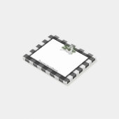 トナカイ水牛のプレイドパーソナライズされた ポストイット (アングル)