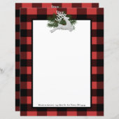 トナカイ水牛の格子文房具 (正面/裏面)