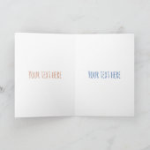 トナカイ漫画イラストレーション カード (内部)