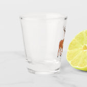 トナカイ漫画イラストレーション ショットグラス (左)