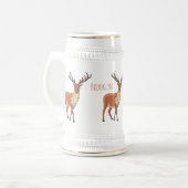 トナカイ漫画イラストレーション ビールジョッキ (正面左)