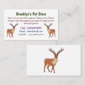 トナカイ漫画イラストレーション 名刺 (正面/裏面)