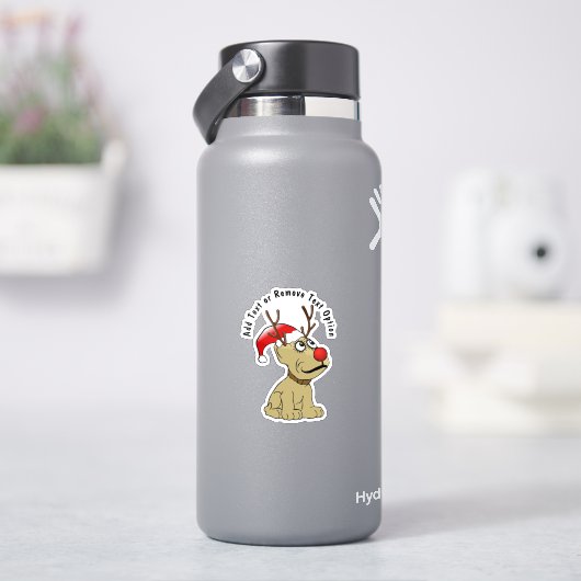 トナカイ犬のクリスマス シール (HydroFlask)