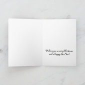 トナカイ猫クリスマスホリデーカード シーズンカード (内部)