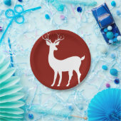 トナカイ紙プレート ペーパープレート (パーティー)