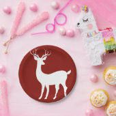 トナカイ紙プレート ペーパープレート (パーティー)