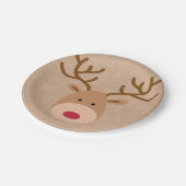 トナカイ紙プレート ペーパープレート (アングル)