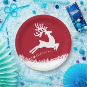 トナカイ紙プレート ペーパープレート (パーティー)