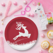 トナカイ紙プレート ペーパープレート (パーティー)