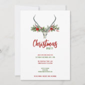 トナカイ素朴スカルとプレイドクリスマスパーティー シーズンカード (正面)