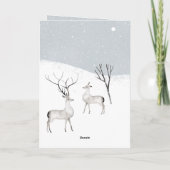 トナカイ素朴スタッグオーナメントドレス〔雄ジカの〕枝角 シーズンカード (裏面)