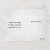 トナカイ素朴ボホウォーター色ありがとう ポストカード (裏面)