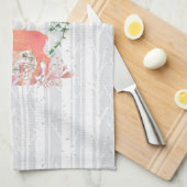 トナカイ素朴ボホウォーター色 キッチンタオル (四つ折り)