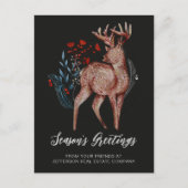 トナカイ素朴リース北欧フォーク事業 シーズンポストカード (正面)