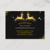 トナカイ結婚披露宴またはレジストリ エンクロージャーカード (正面)