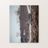 トナカイ自然写真 ジグソーパズル (縦)