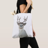 トナカイ自然写真 トートバッグ (クローズアップ)