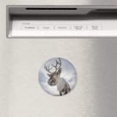 トナカイ自然写真 マグネット (インサイチュ (食洗機))