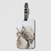 トナカイ自然写真 ラゲッジタグ (正面縦)