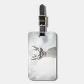 トナカイ自然写真 ラゲッジタグ (正面縦)