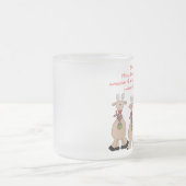 トナカイ親愛サンタ フロストグラスマグカップ (中央)