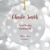 トナカイ誇りを持ったクリスマス小妖精や小人セラミックオーナメント セラミックオーナメント