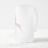トナカイ語アートルドルフBlixem彗星キューピッド フロストグラスビールジョッキ (正面右)