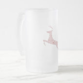 トナカイ語アートルドルフBlixem彗星キューピッド フロストグラスビールジョッキ (正面左)