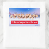 トナカイ豚 長方形シール (バッグ)