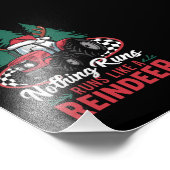 トナカイ走のクリスマス・トラクターのようなものはない フォトプリント            (角)