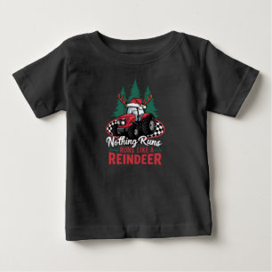 トナカイ走のクリスマス・トラクターのようなものはない ベビーTシャツ