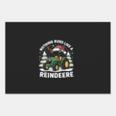 トナカイ走レのクリスマストラクターに似たものはない ラッピングペーパーシート (正面)