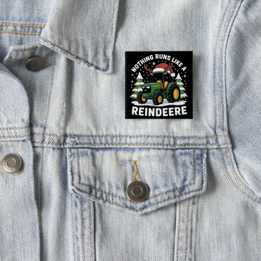 トナカイ走レのクリスマストラクターに似たものはない 缶バッジ (インサイチュ)