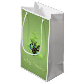 トナカイ踊りギターメリークリスマスツリー スモールペーパーバッグ (裏面アングル)