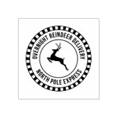 トナカイ配信クリスマスメール北極スタンプ ラバースタンプ (インプリント)