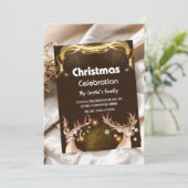 トナカイ金ゴールドテーマクリスマスパーティの招待状車 セーブザデート (スタンド正面)