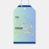 トナカイ金ゴールド ギフトタグ (裏面)